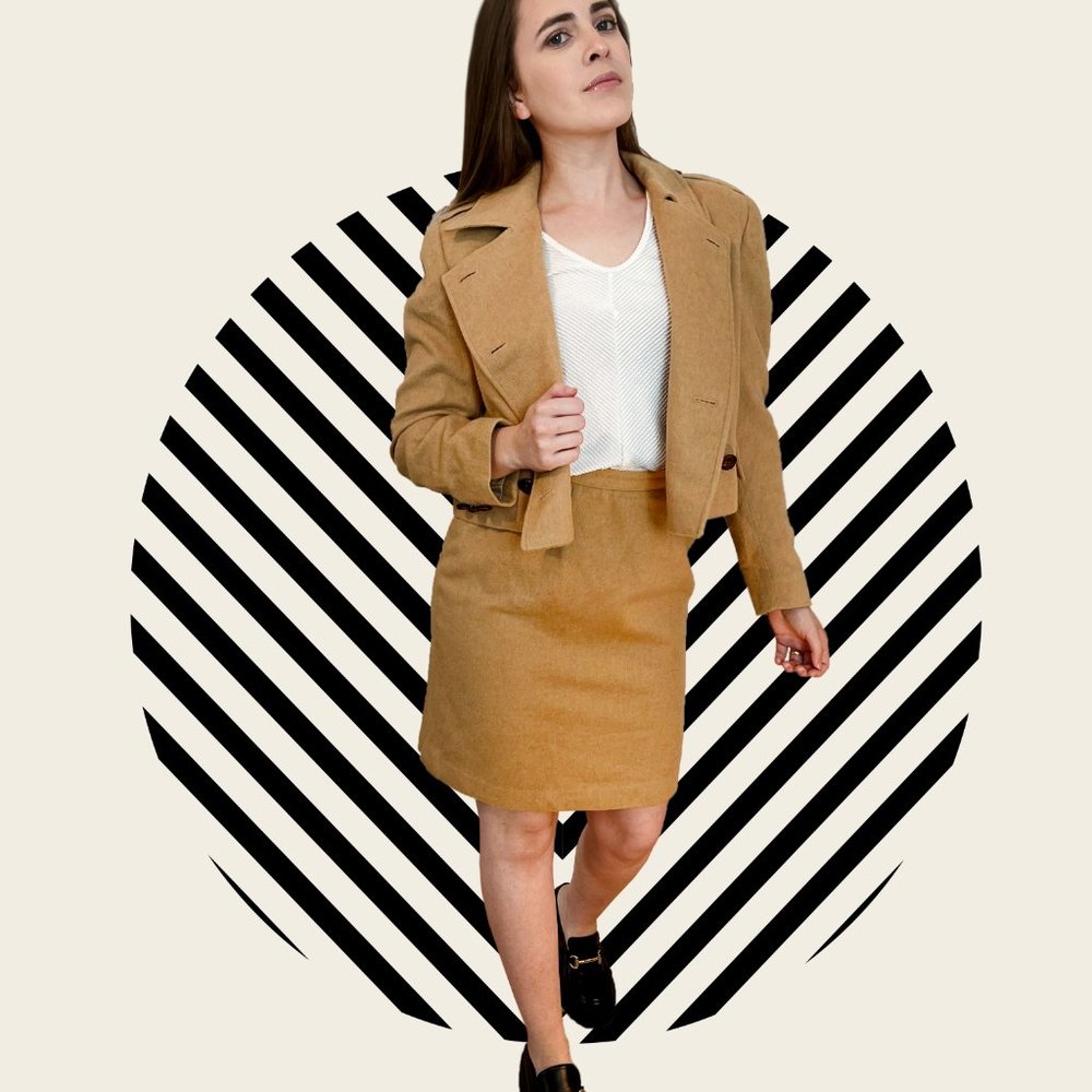 Herbert Grossman double-breasted skort